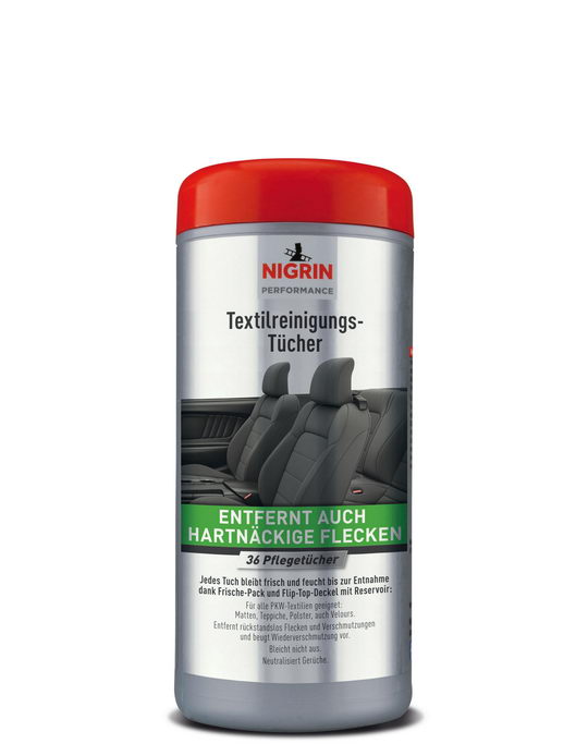 NIGRIN Performance Textil-Reinigungstücher  (36 Pflegetücher)
