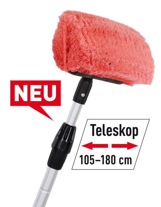 NIGRIN CARAVAN Teleskop-Waschbürste  (105–180 cm)
