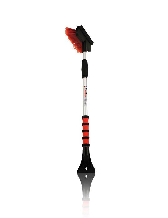 NIGRIN 2in1 Eisschaber und Schneebesen "Teleskop"