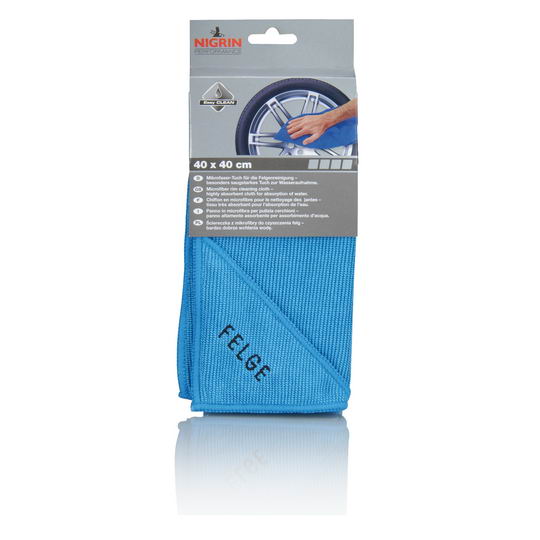 NIGRIN Performance Mikrofasertuch Felgen  ("Felgen" Größe 40 x 40 cm)