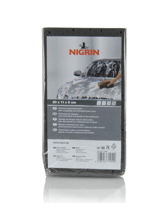 NIGRIN Universal-Autoschwamm  (20 x 11 x 5 cm)