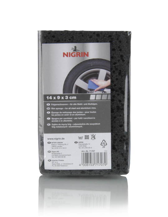 NIGRIN Felgenschwamm  (14 x 9 x 3 cm)