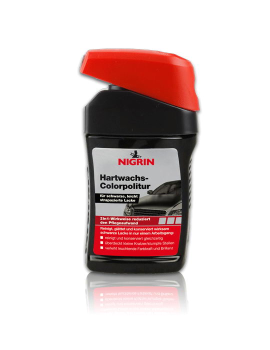 NIGRIN Hartwachs-Colorpolitur  (Schwarz 300ml)