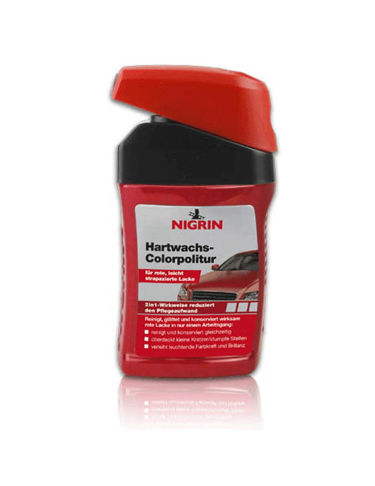 NIGRIN Hartwachs-Colorpolitur  (Rot 300ml)