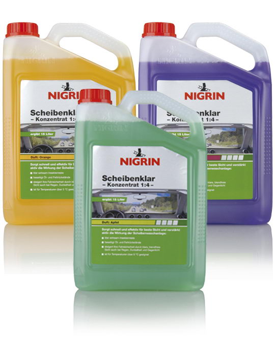 NIGRIN Scheibenklar – Konzentrat 1:4 – ("Apfelduft" 3L)