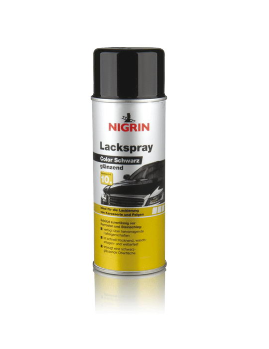 NIGRIN Lackspray Color Schwarz glänzend (400ml)