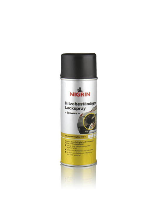 NIGRIN Hitzebeständiges Lackspray "Schwarz" (400ml)