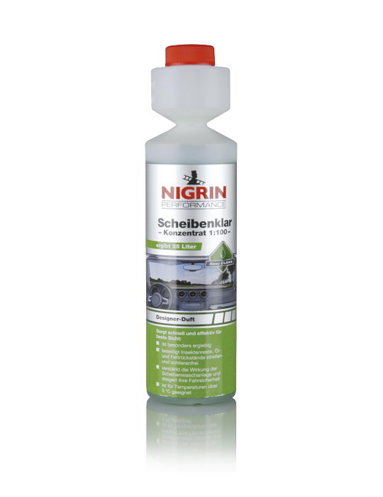 NIGRIN Performance Scheibenklar, "Designerduft" – Konzentrat 1:100 – (250ml)