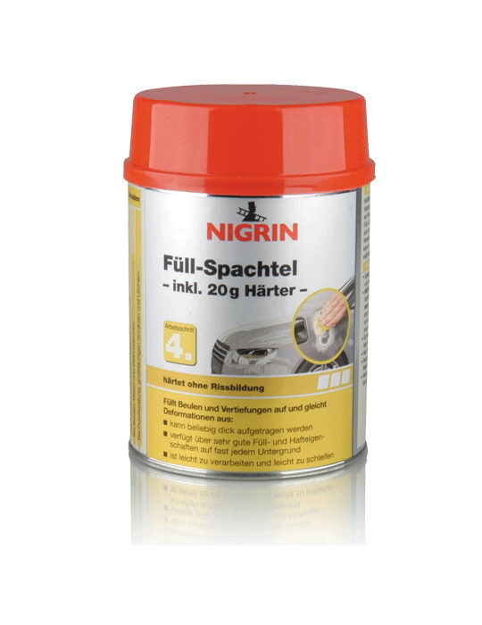 NIGRIN Füllspachtel 245g + 5g Härter (250g)