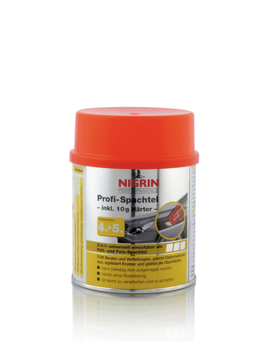 NIGRIN Performance Profi-Spachtel 490g + 10g Härter (500g)