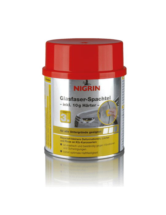 NIGRIN Glasfaserspachtel 490g + 10gHärter (500g)