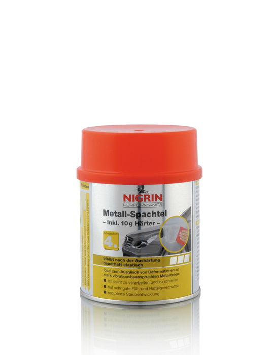 NIGRIN Metall-Spachtel 490g + 10g Härter (500g)